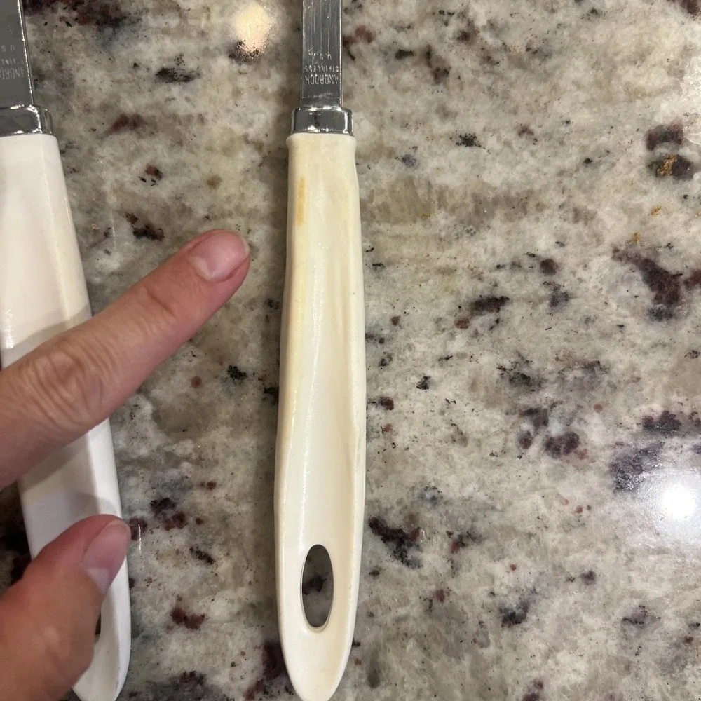 Vintage ANDROCK‎ Hearts Kitchen Utensils Spoon, Ladle, Meat Fork Cottagecore